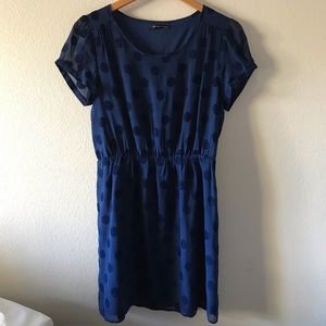 Madewell Broadway & Broome Texture Dot Dress